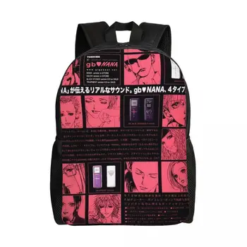 Рюкзак для ноутбука Nana The Black Stones и Nana Komatsu Женский Мужской Модный рюкзак для книг для студентов колледжа, розовая сумка Osaki