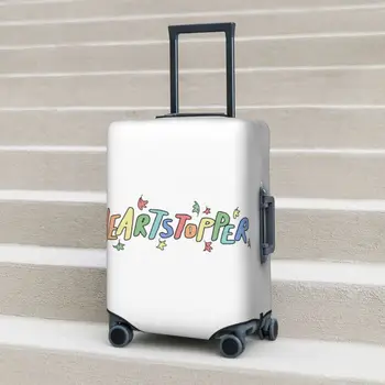 Цвет чехла для чемодана Heartstopper с логотипом в виде сердца и любви, милый комикс, Практичная защита для бизнеса, чехол для багажа, перелет
