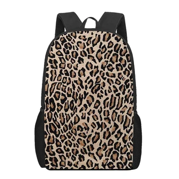 Детский рюкзак с леопардовым принтом для мальчиков и девочек, школьные сумки для учащихся начальных классов, многофункциональные рюкзаки, детская сумка для книг, сумка через плечо