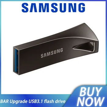 SAMSUNG original Bar Plus E4 Многофункциональный Флэш-накопитель USB3.1 U Диск 64 гб 128 гб 256 гб 400 МБ / с. Металлическая память USB-накопитель pendrive
