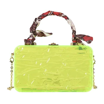 Женская сумка 2023, трендовая вечерняя сумочка для вечеринок, высококачественная дизайнерская сумочка из ПВХ, большая вместимость, сумки-мессенджеры на цепочке через плечо