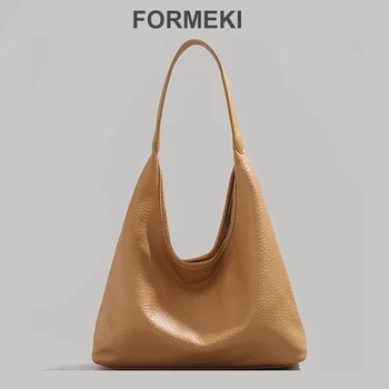 Большая сумка Formeki 2023 Ins Модная сумка-тоут Роскошный дизайн Повседневная лаконичная сумка через плечо Ретро Женская сумка
