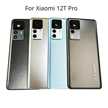 Стекло Mi 12t для Xiaomi 12T Pro, крышка батарейного отсека, сменная задняя дверца корпуса Xiaomi 12T с клеем + объектив камеры