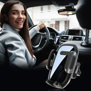 Автомобильный держатель для телефона с прочной чашкой, регулируемый поворот на 180 градусов, противоскользящая зеркальная поверхность, универсальное крепление GPS для телефона, зажим для автомобиля