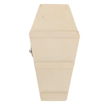 1 шт. коробка Шестиугольный гроб Деревянная коробка Коробка для хранения конфет DIY Аксессуары
