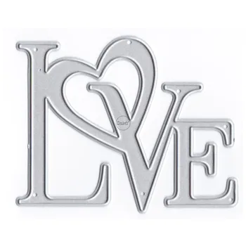 DzIxY Love Heart Штампы для резки металла для изготовления открыток Наборы штампов для тиснения бумаги Альбомные поделки 2023 Новые Шаблоны Трафареты