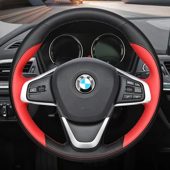Изготовленная на Заказ Крышка Рулевого Колеса Автомобиля DIY 100% Подходит Для BMW X1 F48 2016-2021 X2 F39 2018-2021 Аксессуары Для Интерьера Автомобиля Обертывание Рулевого Управления