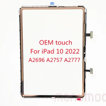 OEM Новый стеклянный дигитайзер с сенсорным экраном Tesa Tape для iPad 10 10.2 A2696 A2757 A2777 Ремонт ЖК-дисплея