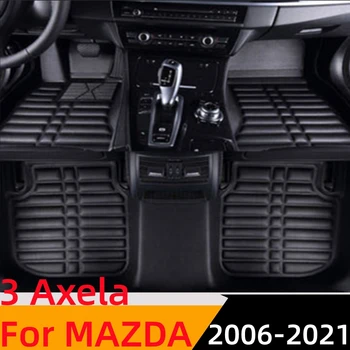 Sinjayer 3D Custom Fit Водонепроницаемые Автомобильные Коврики Для Пола Спереди и Сзади FloorLiner Styling Auto Carpet Mat Для Mazda 3 Axela 2006 07-2021