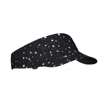 Летняя воздушная солнцезащитная шляпа для мужчин и женщин, регулируемый козырек, УФ-защита, пустой спортивный ночной космос, Небо со звездами, солнцезащитная кепка