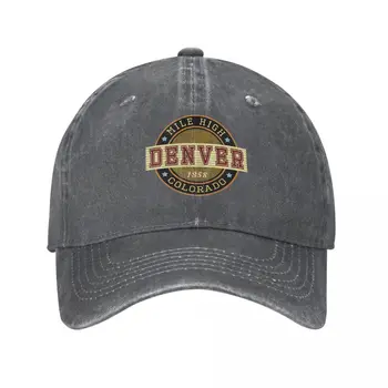 Бейсболки Denver Colorado, модные джинсовые шляпы, Уличная Регулируемая бейсбольная ковбойская шляпа в стиле хип-хоп для унисекс