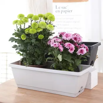 Полезный экологичный ящик для выращивания овощей, Дизайн сливного отверстия, горшок для выращивания овощей, Прямоугольная комнатная сеялка, Многоцелевой