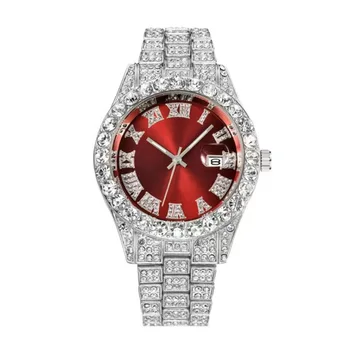 Высококачественные роскошные модные мужские кварцевые часы Mantianxing с бриллиантовым стальным поясом, мужские деловые спортивные часы в стиле ретро