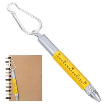 Многофункциональная ручка 6 в 1, строительный инструмент, ручка, крутые гаджеты, карабин, ручка с сенсорным экраном для мобильного телефона, для обустройства дома