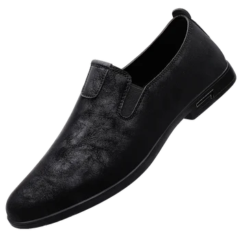 Обувь для ходьбы на плоской платформе, Уличная обувь, Лоферы, Мужская обувь ручной работы, Повседневная обувь из натуральной кожи Для мужчин, Дышащие кроссовки