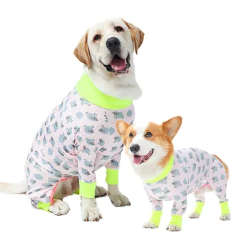 Одежда для домашних животных, Домашняя одежда с длинными рукавами на 4 ножки, для собак После операции, Восстановительная пижама для собак, для ухода за зализыванием ран, Комбинезон для собак