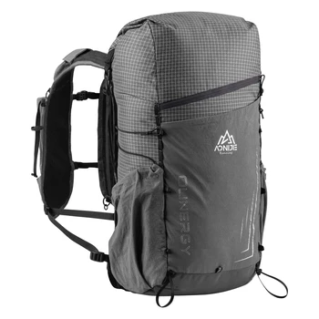 AONIJIE Черный Серый Рюкзак для скалолазания на открытом воздухе объемом 30 л, походный рюкзак, дорожная сумка для пеших прогулок, треккинга, альпинизма