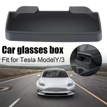 Коробка для автомобильных стекол для Tesla Модель 3 Y Центральный Подлокотник Скрытый ящик для хранения Органайзер Аксессуары для интерьера Серый Цвет D2W9