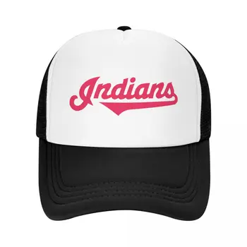 Кливленд бейсбол, индийская бейсболка, летняя дышащая сетчатая шляпа, спортивный солнцезащитный козырек, мужские сетчатые кепки