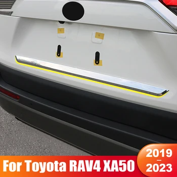 Для Toyota RAV4 XA50 2019 2020 2021 2022 2023 RAV 4 Гибридный Автомобиль Задняя Дверь Задняя Дверь Нижняя Крышка Отделка Аксессуары Из Нержавеющей Стали