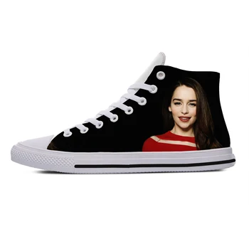 Модные Летние кроссовки высокого качества, удобная Повседневная обувь, Мужская и женская легкая обувь Emilia Clarke
