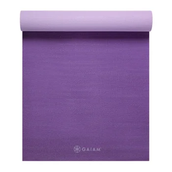 Gaiam Premium 2-цветной коврик для йоги, сливовый джем, 5 мм