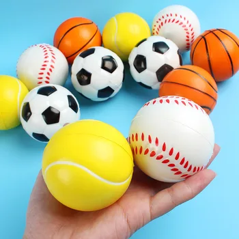 2023 Сжимающий игрушечный мяч Футбольный мяч из мягкой пены, губка для снятия стресса, бейсбольные игрушки для малышей, детские мячи для тренировки запястий, Сенсорная игрушка