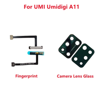 Оригинальное Стекло объектива камеры + Датчик кнопки отпечатка пальца, Гибкий кабель, Ремонт, Замена Аксессуаров для смартфона UMI Umidigi A11