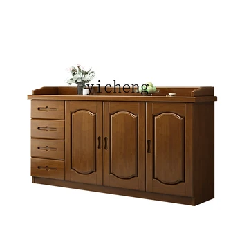 XL Чайный шкафчик из массива дерева, буфет, шкаф, многофункциональный шкаф для хранения, вертикальный винный шкаф,