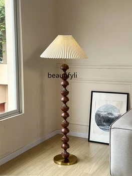 Торшер, креативная плиссированная ткань, Декоративная лампа для гостиной, простая вертикальная настольная лампа для спальни