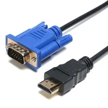 Профессиональный кабель 1-5 м H-DMI-VGA от мужчины к мужчине, конвертер шнура-адаптера 1080P AV для ПК HDTV