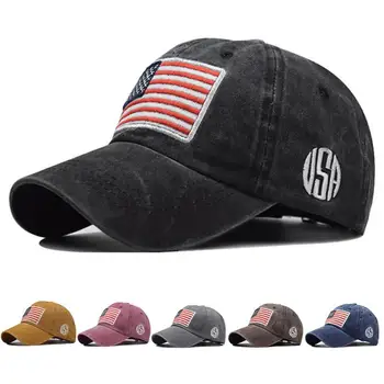 Мужская бейсболка с американским флагом, мужская тактическая армейская хлопчатобумажная военная шляпа, Мужская хип-хоп шляпа, спортивные кепки, уличные кепки