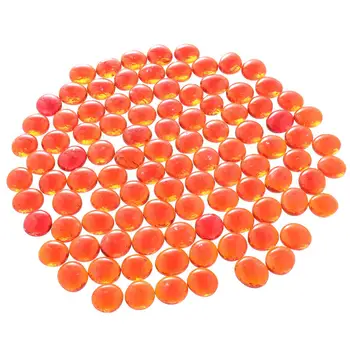 100шт круглых шариков для наполнения вазы 17-20 мм/0,0 дюйма светло-оранжевого цвета