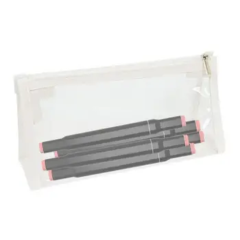 Сумка для хранения карандашей, милая прозрачная сумка для карандашей, организация 