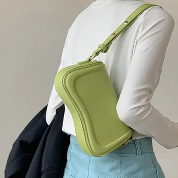 Трендовая женская сумка из искусственной кожи под мышками Роскошные дизайнерские сумки через плечо для женщин Модный кошелек Сумки с клапаном