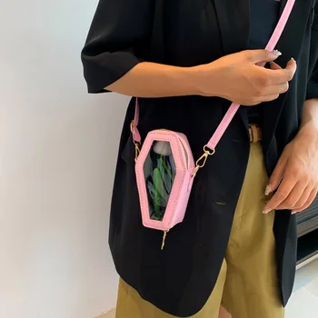 Женская сумка через плечо, Однотонные Прозрачные клатчи, модные креативные Регулируемые плечевые ремни, кошелек-клатч на молнии